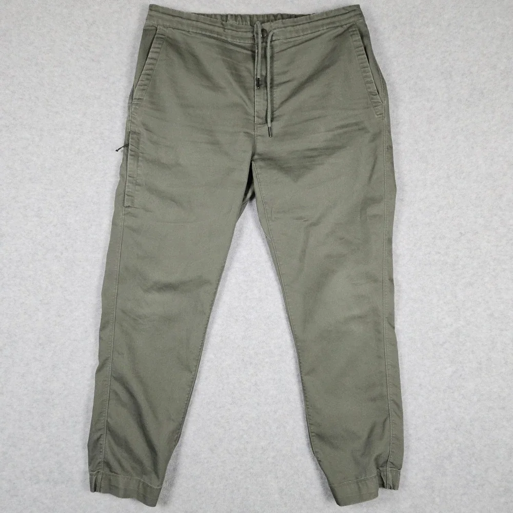 Patagonia (Men's XL) Green Traveler Twill Joggers Mahnya GI Cotton Hiking Pants